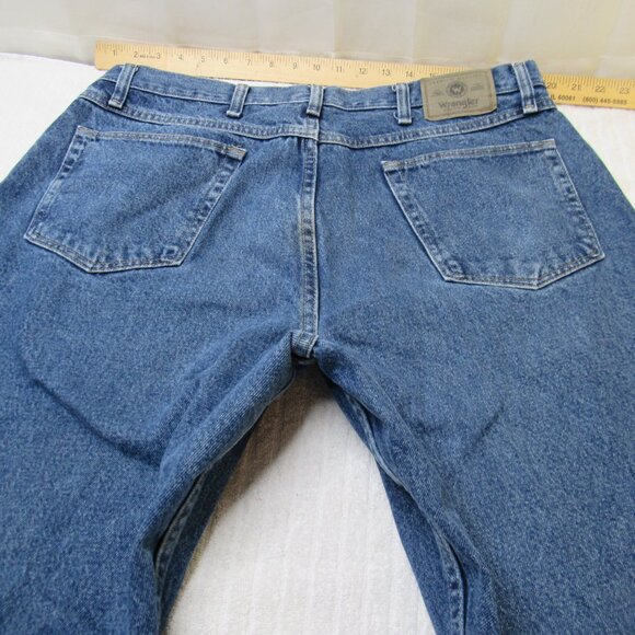 Wrangler Jeans Men Size 38 X 30 Blue Authentic Western  Denim Comfort 9760/DR Go - Picture 10 of 13